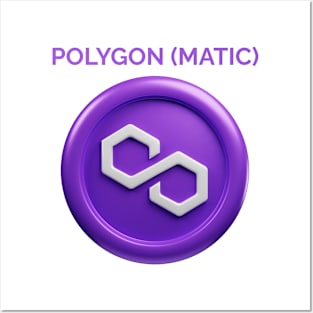 POOLYGON (MATIC) Crypto Currency Posters and Art